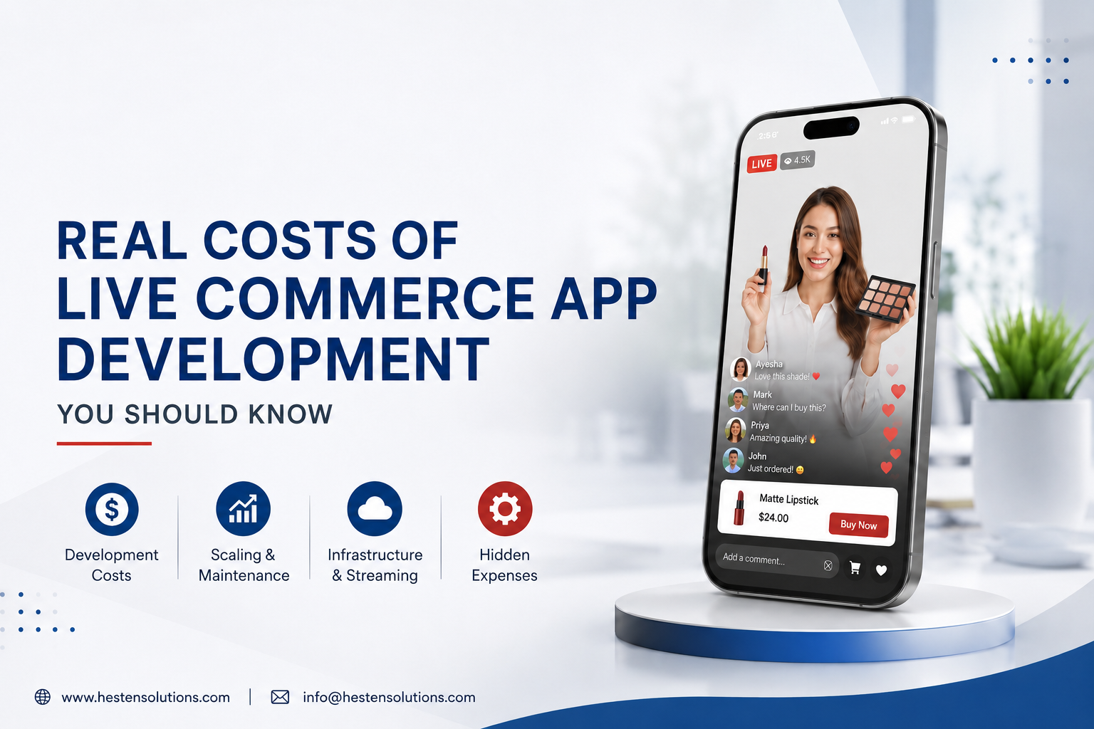 Live Commerce App Development Cost in 2026 Breakdown and Hidden Expenses
